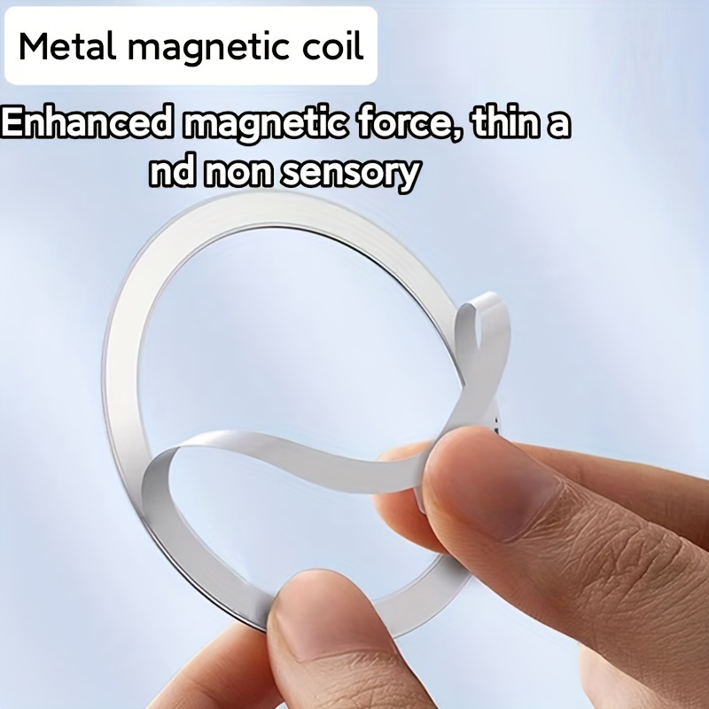 Handy Drahtlose Magnetfolie Handyschale Saug-Eisen-Ring Lade Magnetfolie  Ultradünner Runder Patch-Rückenaufkleber