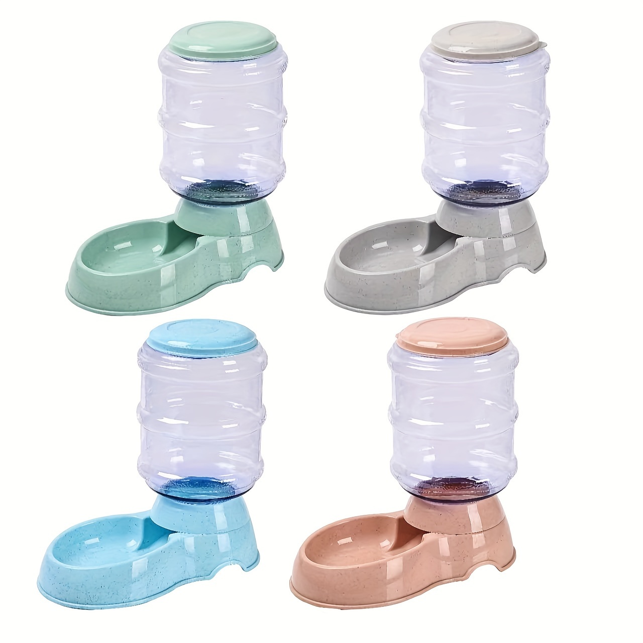 Large Capacity Transparent Pet Feeder/water Fountain, Water/food