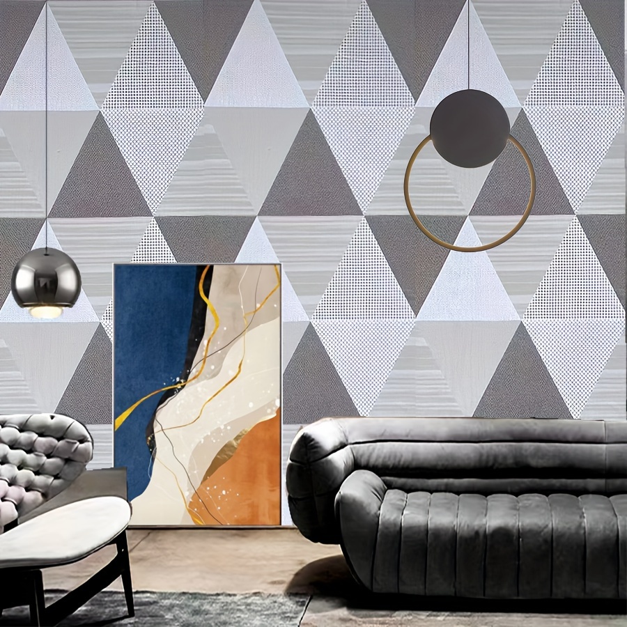 Self Adhesive Geometric Print Wallpaper