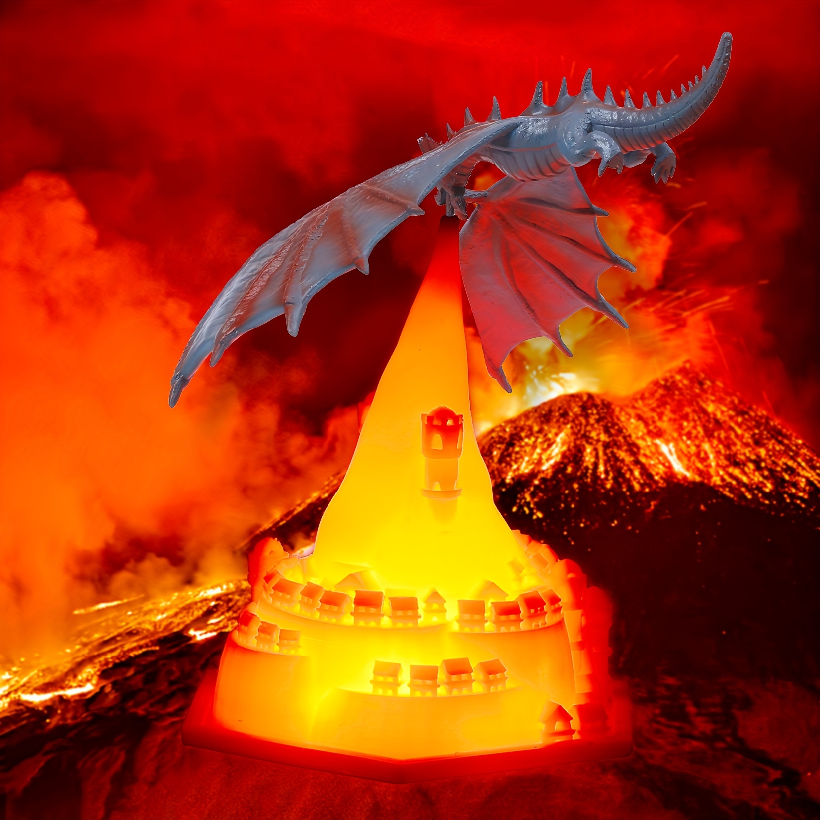 3d Printing Fire Dragon Small Night Light Ice Dragon - Temu