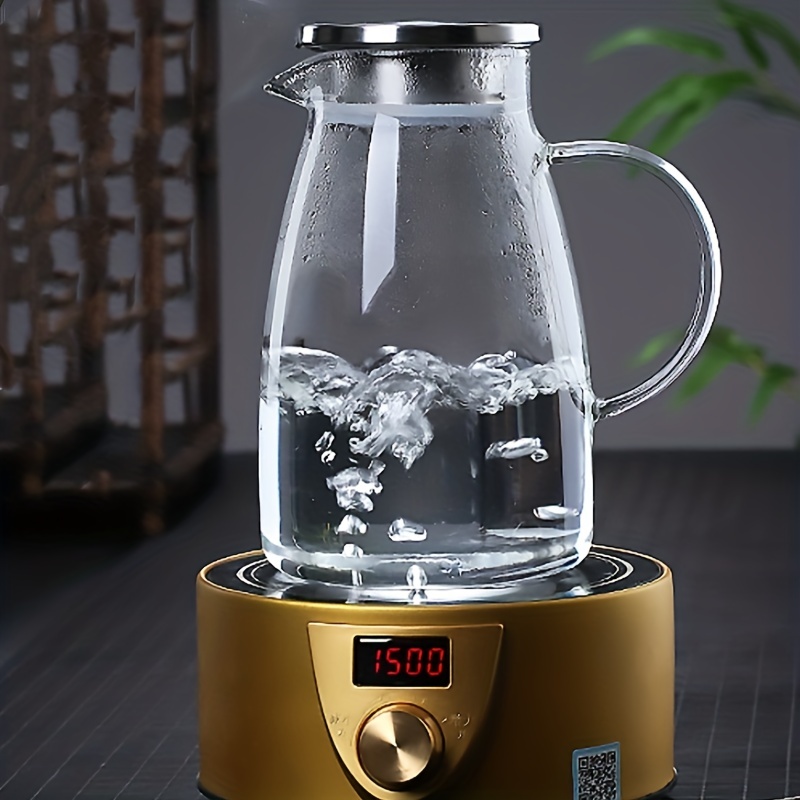Large Capacity Kettle Drip-free Glass Pitcher With Lid High Temperature  Resistant Household Ice Tea Jar Cold Water Jug - Water Pots & Kettles -  AliExpress