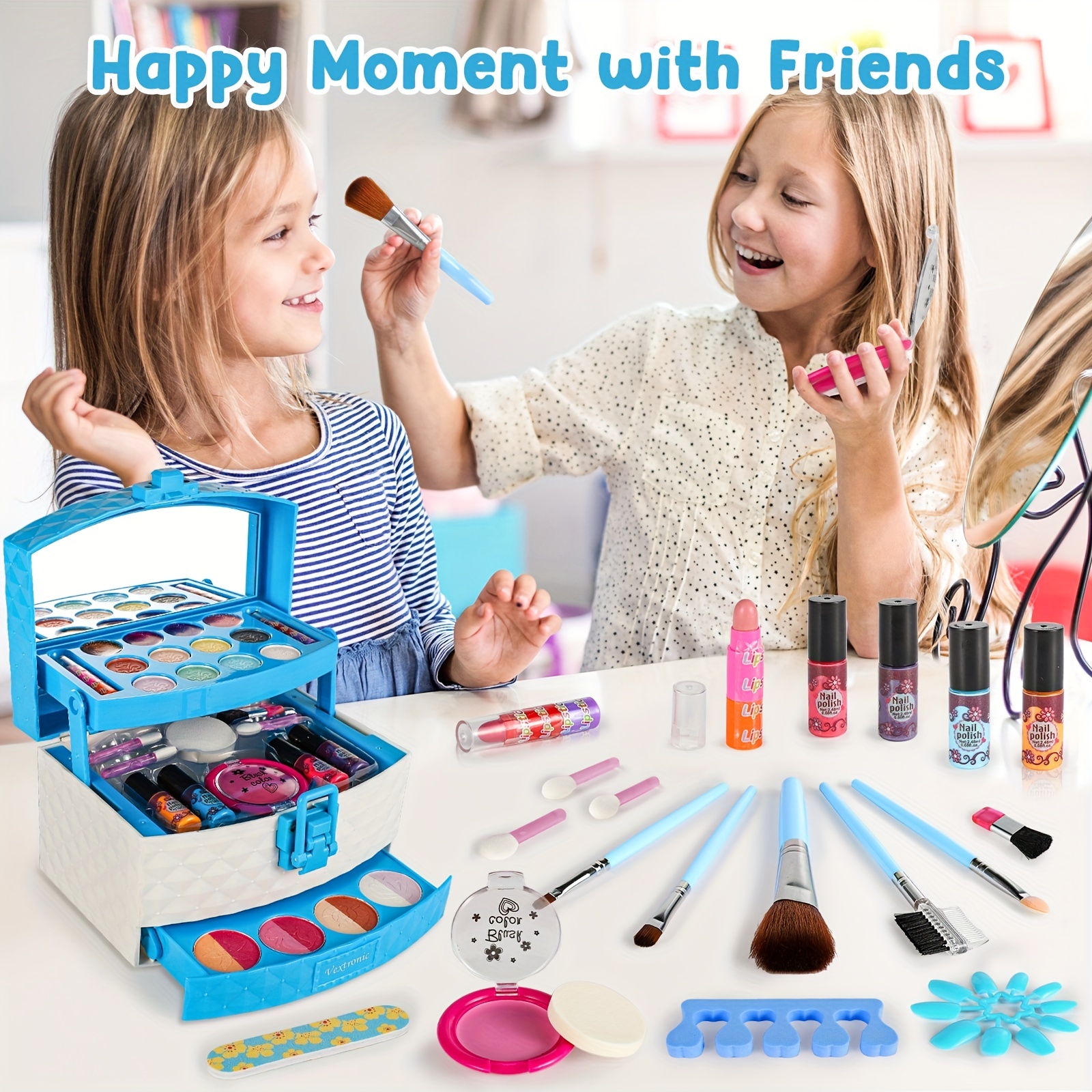 Vextronic Kids Makeup Sets for Girls, Washable Toddler Makeup Kit, Non  Toxic & Safe Pretend Play Makeup for Kids Ages 3 4 5 6 7 8 9 10 11 12,  Little Girls Makeup Kit Toy, Christmas & Birthday Gift - Yahoo Shopping