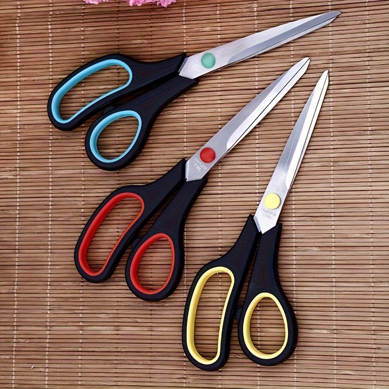 8” Multipurpose Scissors Bulk Pack of 3, Ultra Sharp School Scissors with  Comfort Grip Handle, Sturdy Sharp Scissors