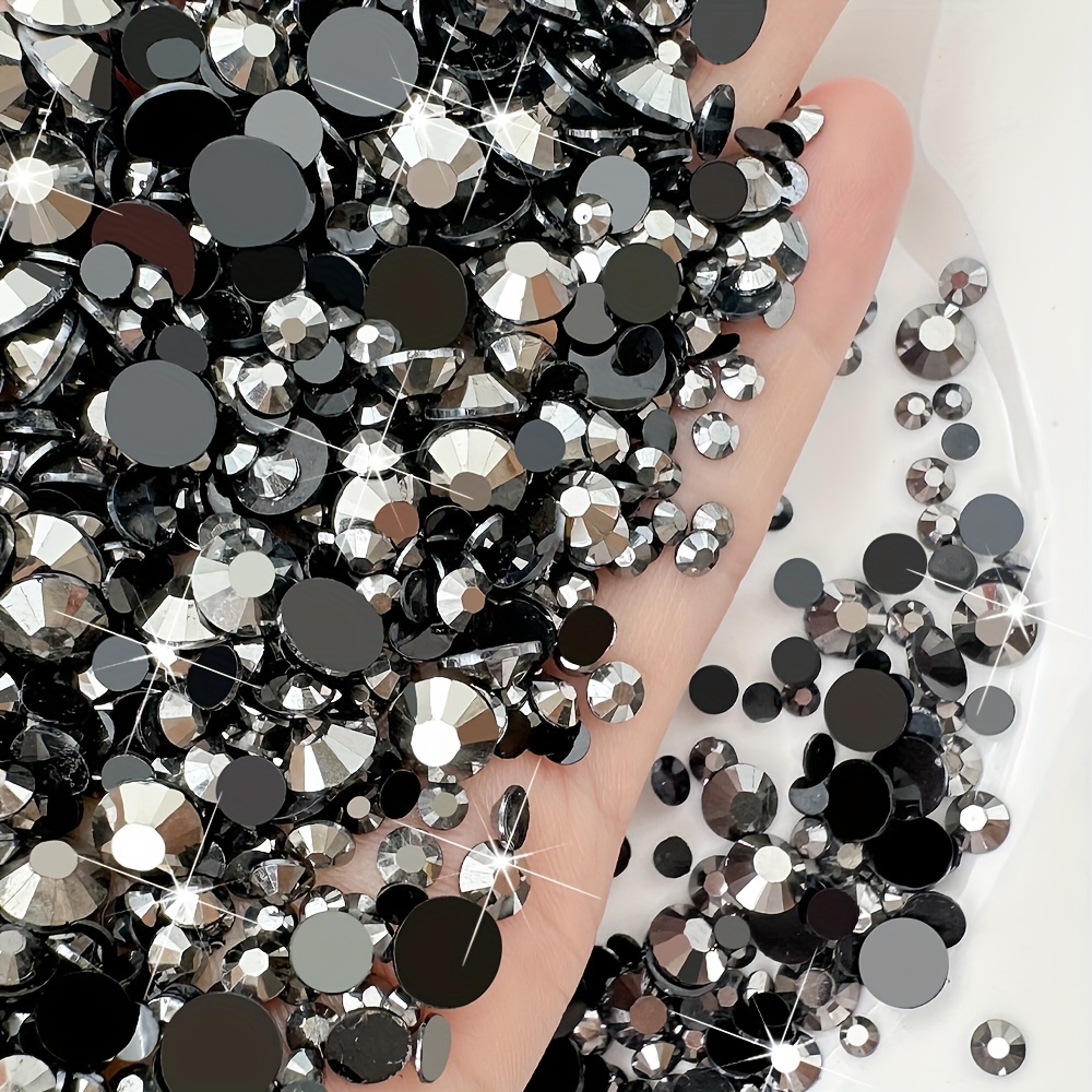 about 500 1000pcs flatback nail art rhinestones round nail art gemstones for making accessories shoes clothes makeup bags nail art decoration 7