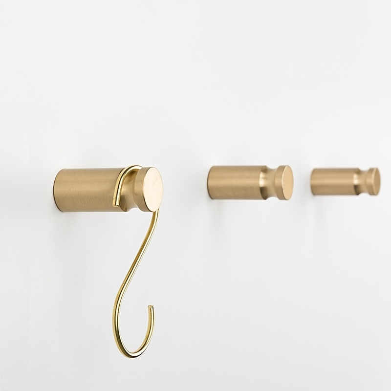 Solid Brass Gold Coat Hook Modern Clothes Plant Hook Wall - Temu Qatar