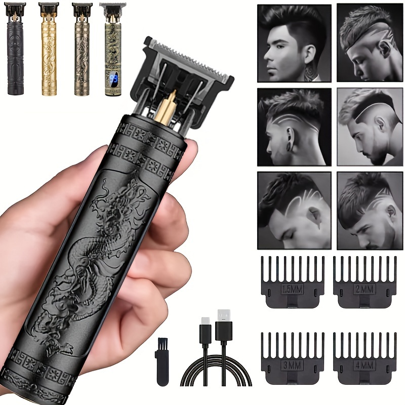 Maquina de cortar cabello Cortadora de pelo Cortadora de pelo Máquina para  Cortar Cabello profesional para hombre, máquina de Cortar Cabello con USB,  afeitadora de barba T9 maquinilla de cortar pelomaquina cortar