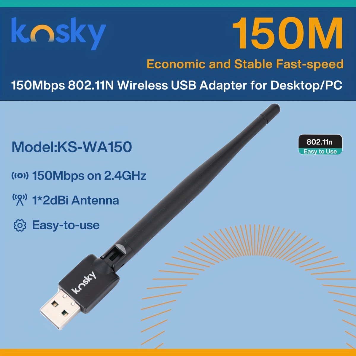 Adaptateur WiFi Mini PC 150M Antenne WiFi USB Carte Réseau Sans Fil Pour  Ordinateur 802.11n / G / B + Adaptateurs Wi Fi Pour Antenne / Avec Commerce  De Détail Du 2,11 €