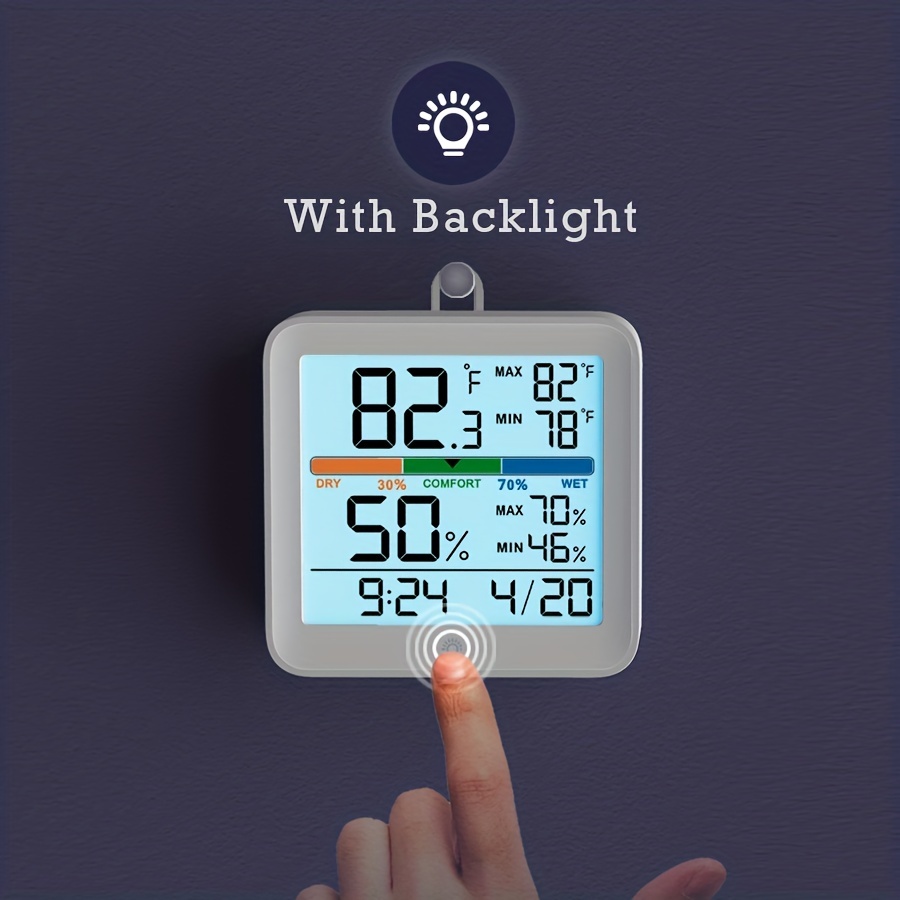 RSH wifi / ble weather station clock with Tuya APP five-day weather station  indoor outdoor temperature and humidity, Weather Station