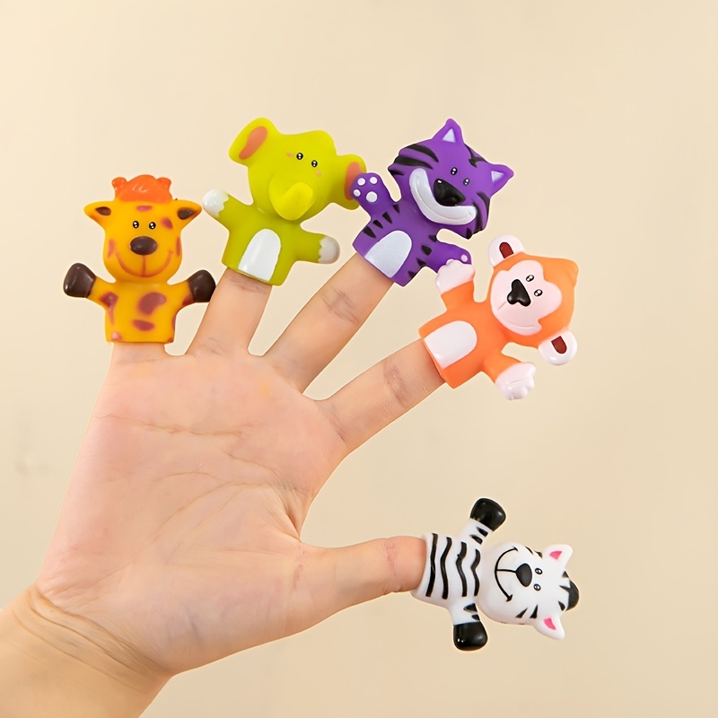 ShenMo 12pcs petites mains marionnettes à doigt mini mains doigt style main  plate mini réaliste main en caoutchouc petites figurines jouets doigts  drôles pour spectacle de marionnettes gag performanc 