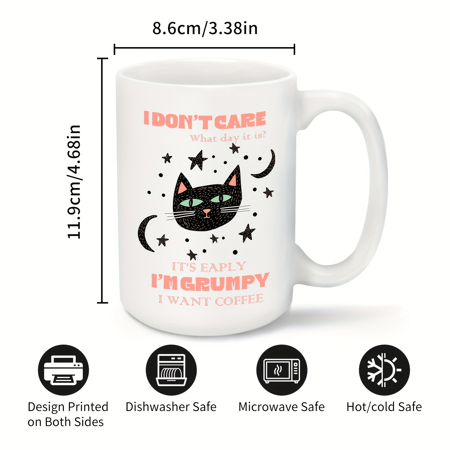 1pc Taza Cerámica Taza Café Grande 15 Oz Regalos Cumpleaños - Temu