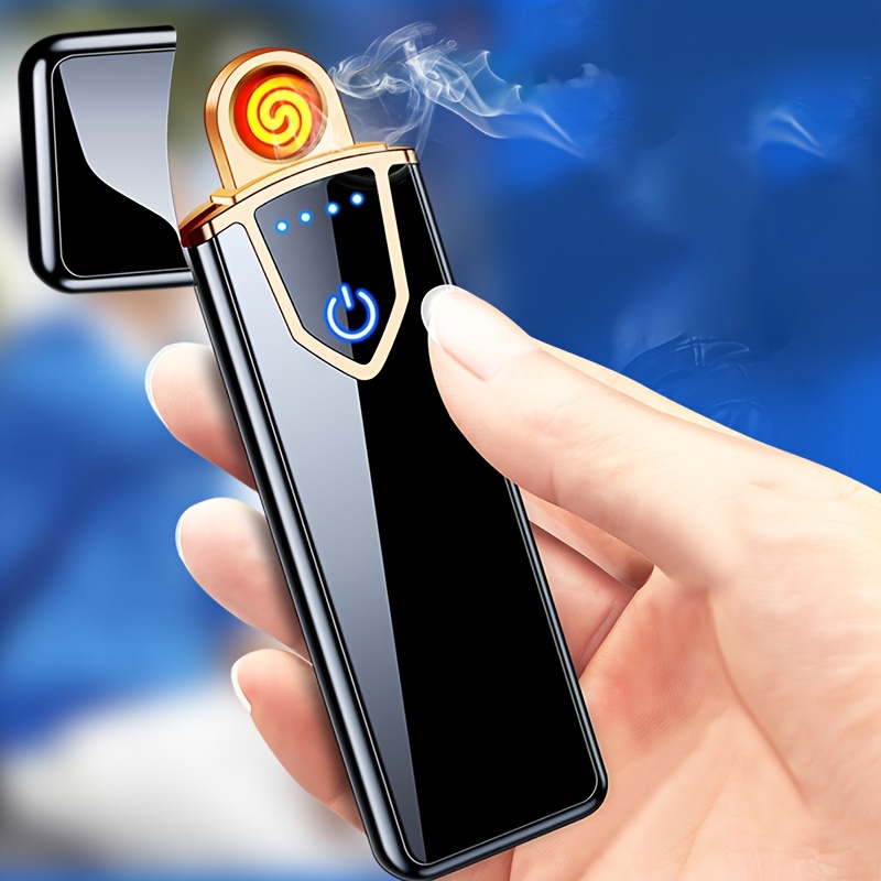 Electric Lighter Arc Windproof Flameless Usb Lighter - Temu