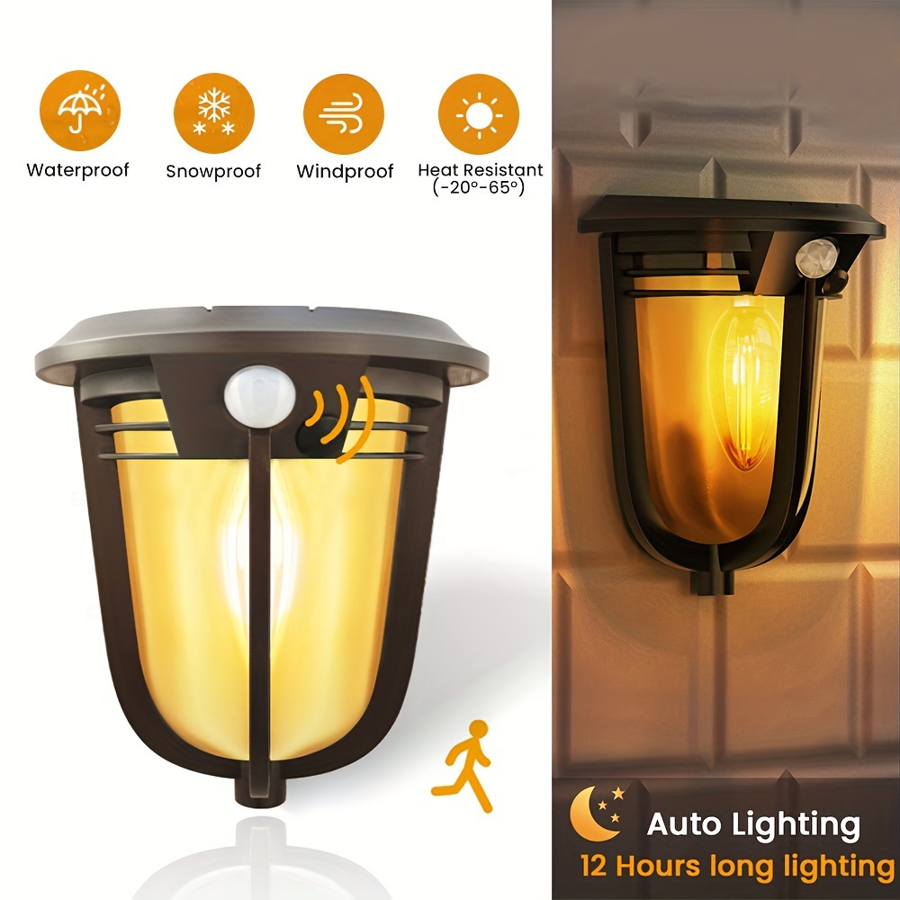 60 LED Solaire PIR Lampe de sécurité à détecteur de mouvement Lumière crue  pour Jardin Garage Cabanon Allée Porche Pont - Cdiscount Maison