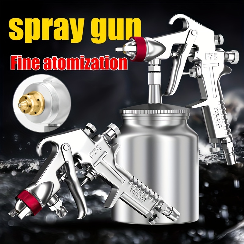 500W Electric Spray Gun Detachable High Pressure Airbrush Flow Control for  Home DIY Crafts for Painting Ceiling Walls Fence Door