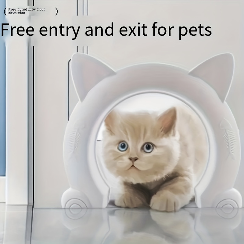  PAWSM Puerta interior para gatos, puerta de mascotas