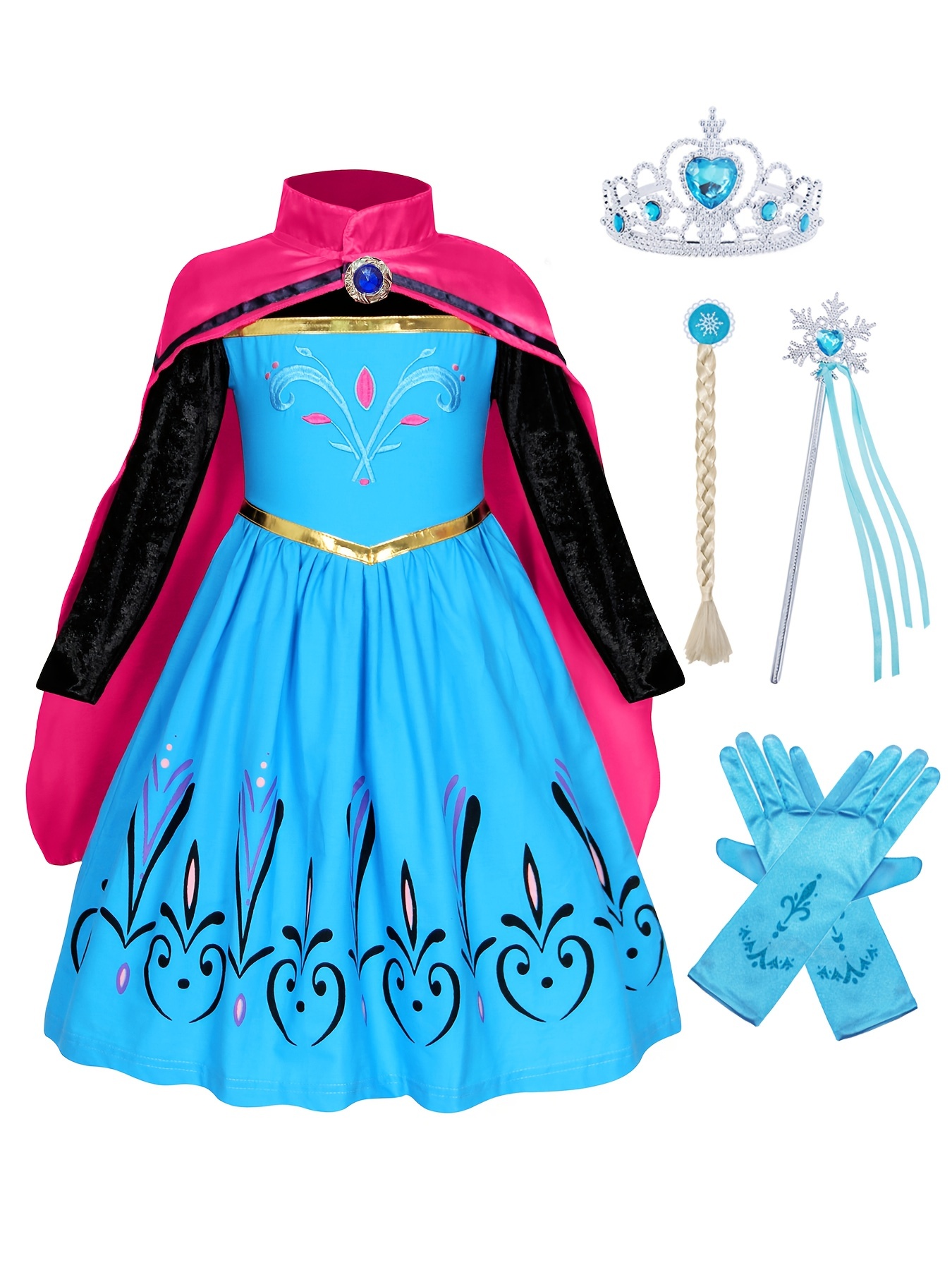Disfraz De Sirena Ariel Para Niña Vestido De Lujo Para Niños Fiesta De  Halloween De Carnaval