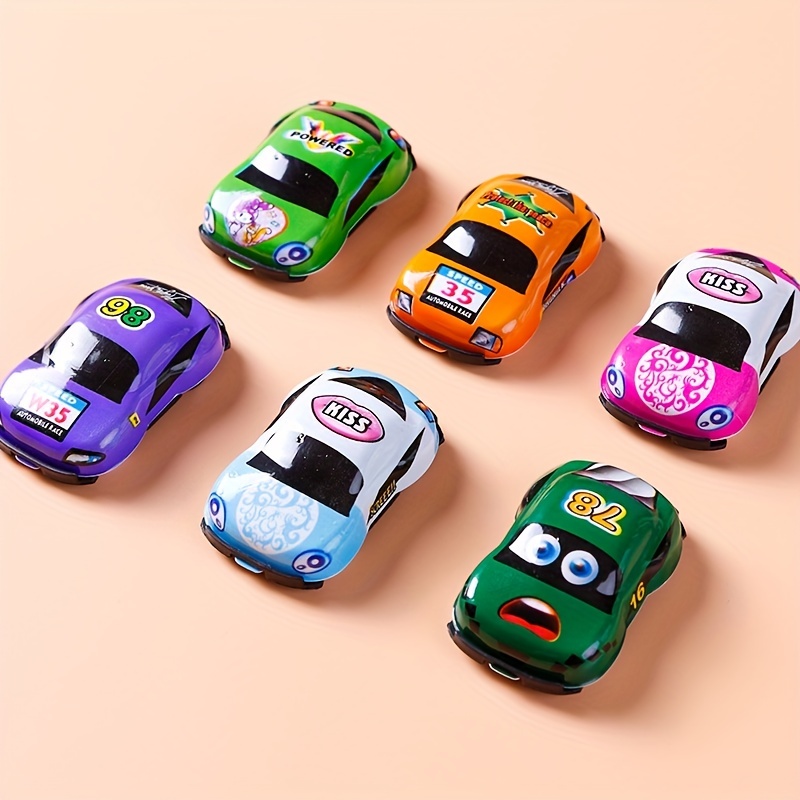 Modelo de carro de corrida infantil, mini modelos de carros, rodas de  fricção, desenhos animados fofos, brinquedos infantis engraçados -  AliExpress