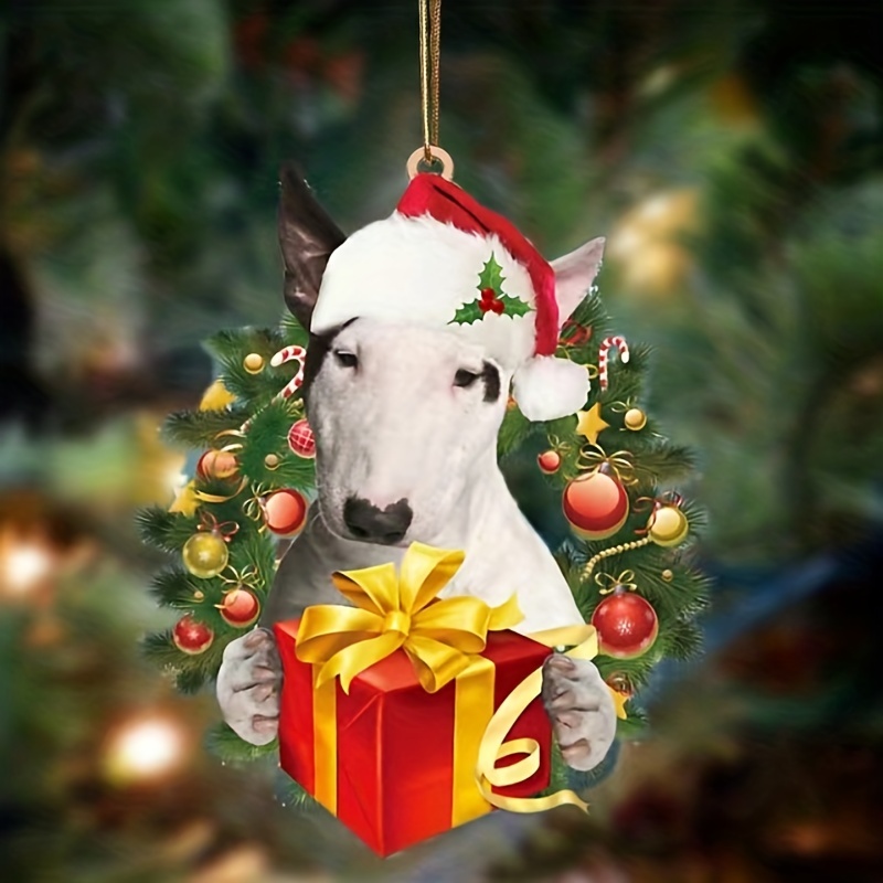 English bull terrier outlet christmas decorations