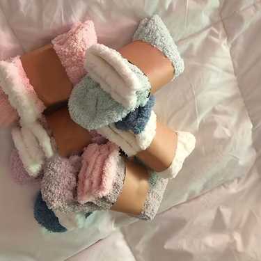 8 pairs fuzzy floor socks comfy warm mid tube socks womens stockings hosiery