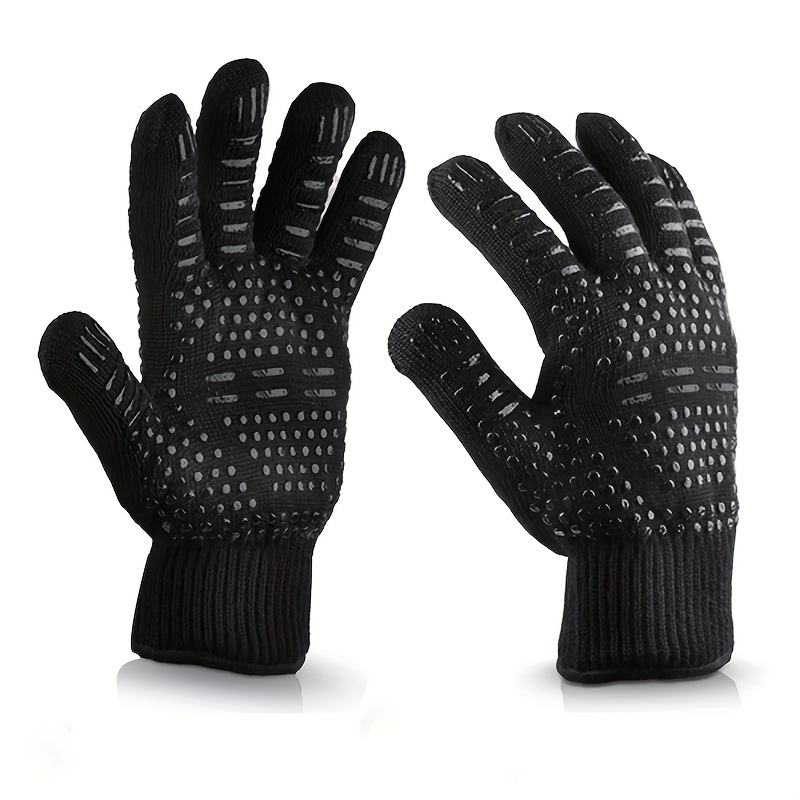 Kitchen Heat Insulation Gloves Silicone High Temperature - Temu