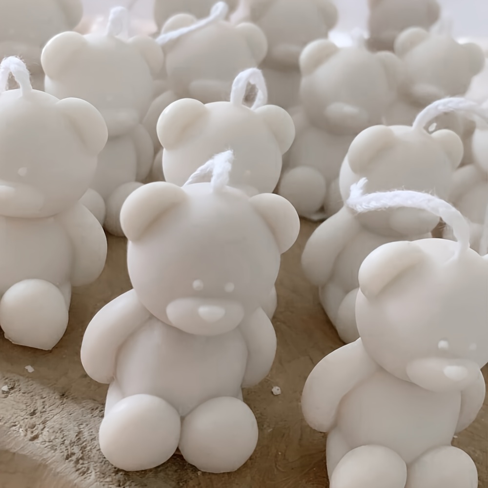 Cute Silicone Bear Mold-sit Bear Candle Mold-concrete Cement Plaster Bear  Mold-kawaii Bear Scented Candle Mold-diy Teddy Bear Resin Molds 