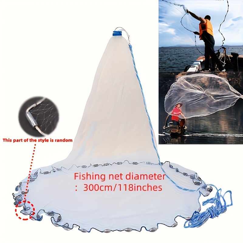 Hand Throwing Sinking Fishing Net Fishing Accessories 2 - Temu