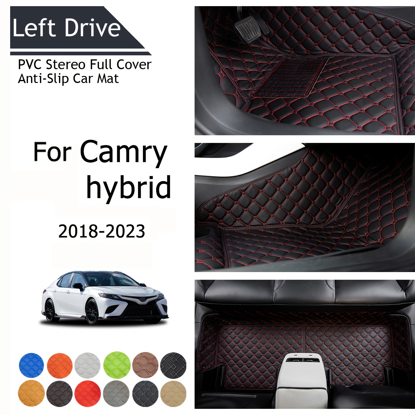 Red de carga para maletero estilo sobre negro para Toyota Camry Camry  Hybrid 2018-2024