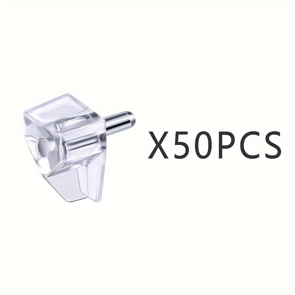 30Pcs Plastic Locking Shelf Pegs,Fits 5mm Shelf Pegs Hole x 3/4