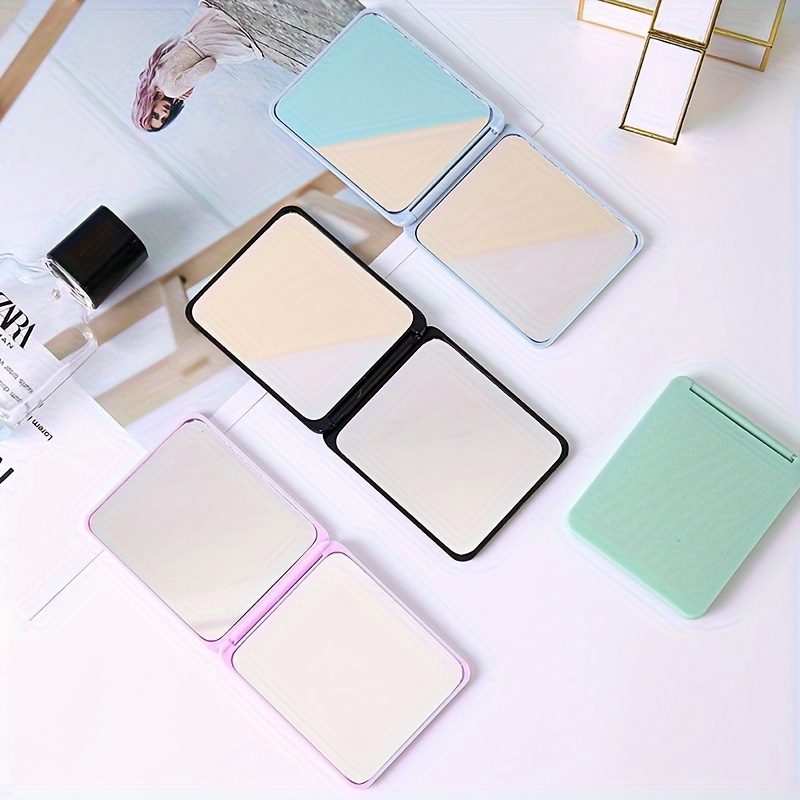 Creative cute mini mirror original production portable folding double-sided small  mirror to carry with you as a gift - Shop tomsonli Makeup Brushes - Pinkoi