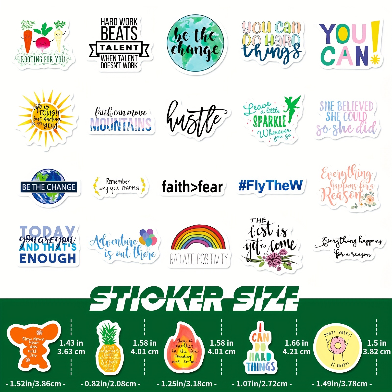 Motivational Sticker Inspirational Words Stickers For Teens - Temu