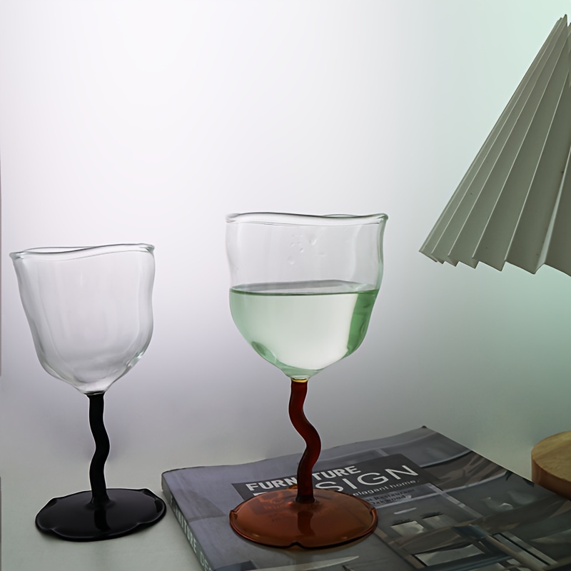 Creative Glass Cup Irregular Whisky Cocktail Wine Glasses