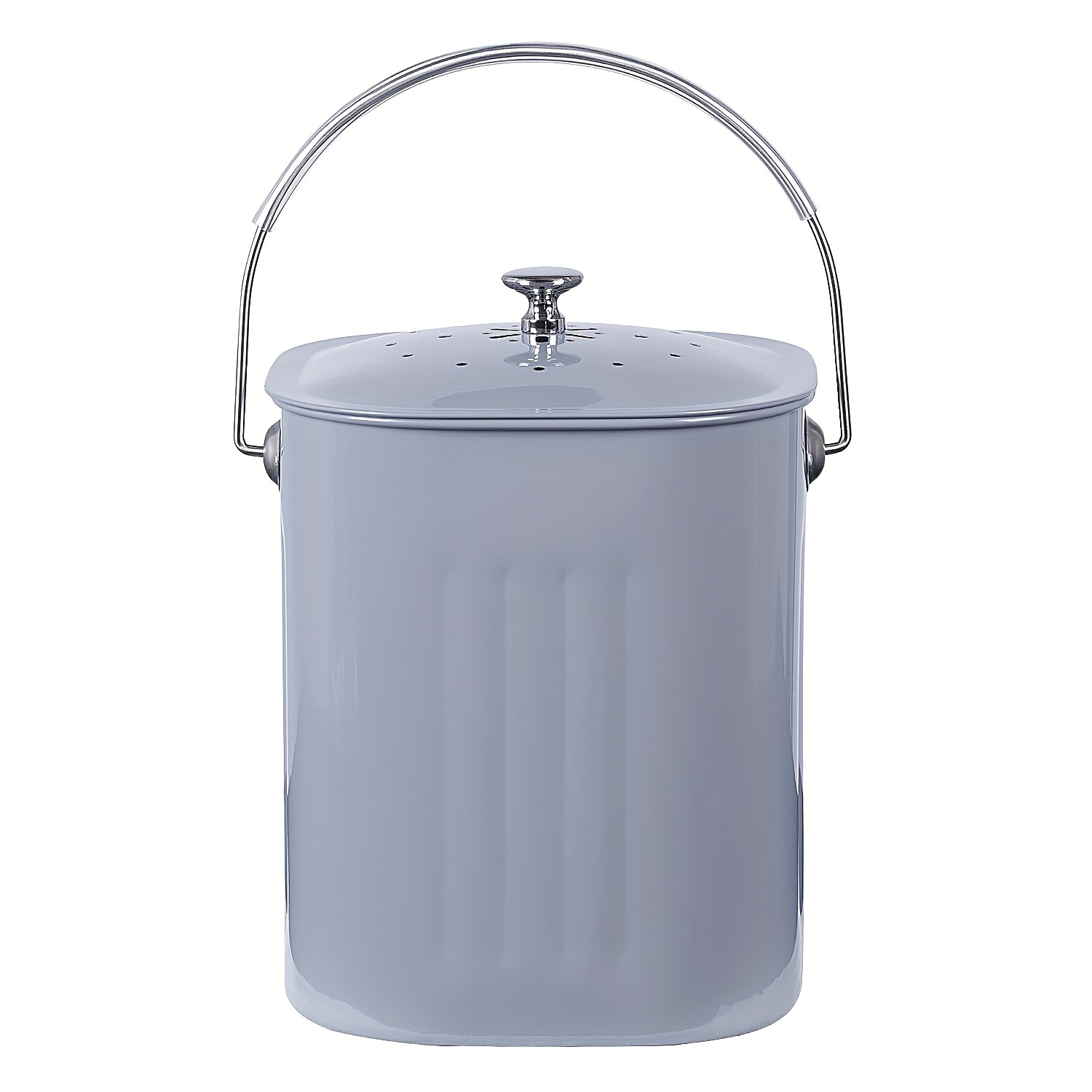 Compost Bin With Lid For Countertop, Rust Proof Indoor Composter Bucket,  Non Smell Filters (white) - Temu