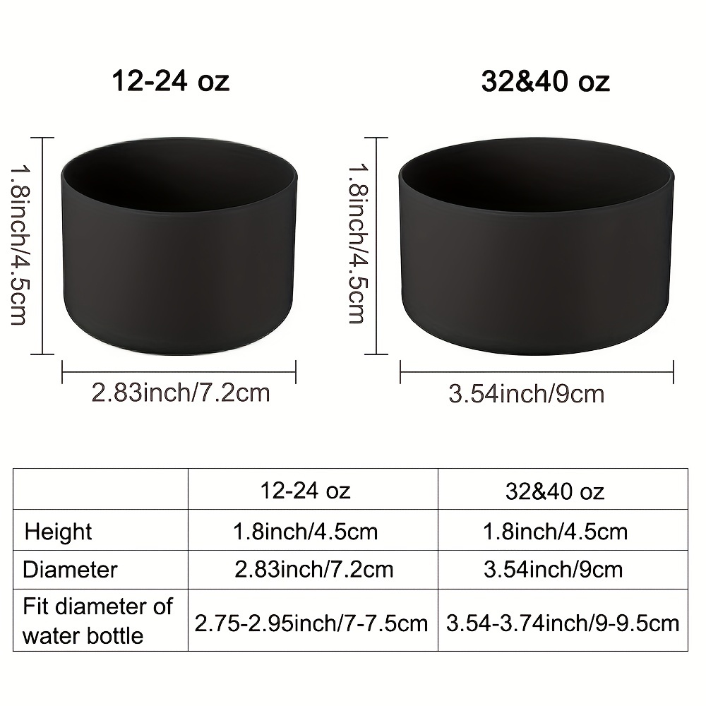 Protective Silicone Bottom Cover For12oz- Water Bottles Vacuum Cup,  Anti-slip Bottom Sleeve Cover For Stainless Steel Water Bottle - Temu