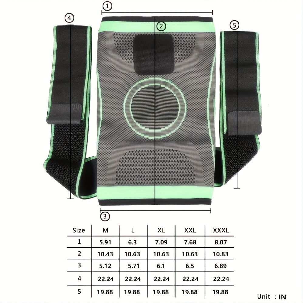 Mumian 1 Pieza Cinturón Compresión 3d Rodillera Vendaje - Temu