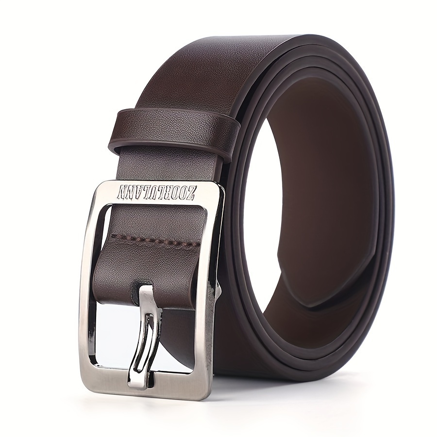 Bälte med nålslås i legering, Unisex lättbälte, Retro avslappnat mångsidigt byxbälte, Mellanålders- och…: retailer-supplied image