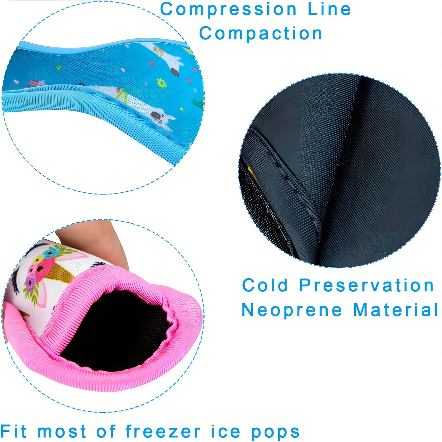 Sublimation Blanks White Ice Pop Sleeves Neoprene Freezer - Temu
