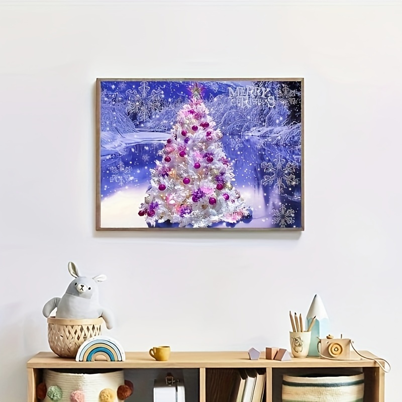 16pcs Christmas Winter Diamond Painting Magnets DIY Fridge Magnet Painting  Christmas Crafts Christmas Diamond Art