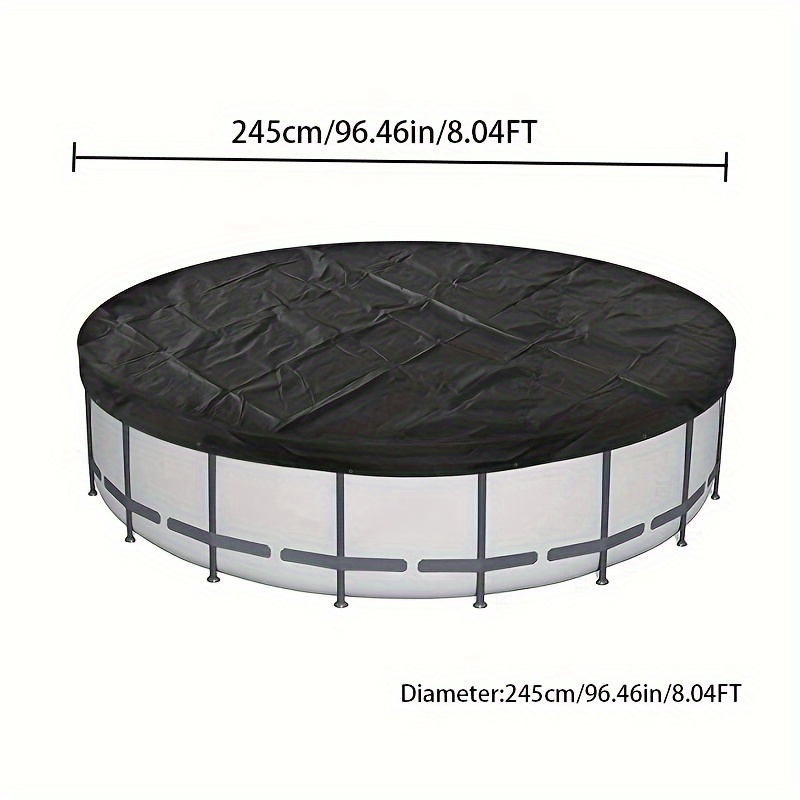 Round Pool Cover 600d Strong Anti tearing solar Cover - Temu