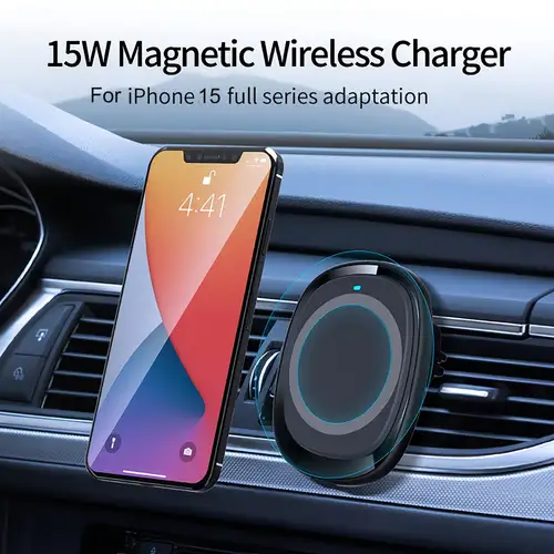 Car Magnetic Wireless Charger Für 14/13 Mobiltelefone, Autohalterung  Magnetischer 15 W Ladegerät - Temu Austria