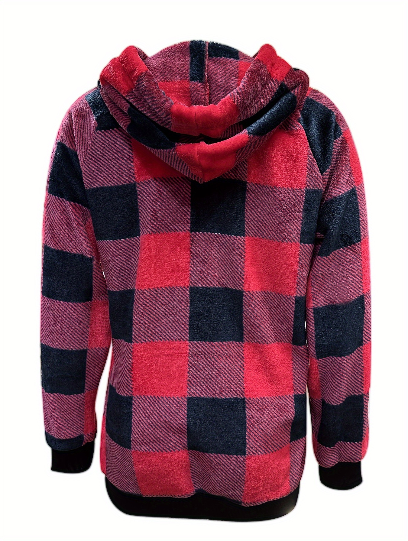 Buffalo plaid hotsell hoodie women's