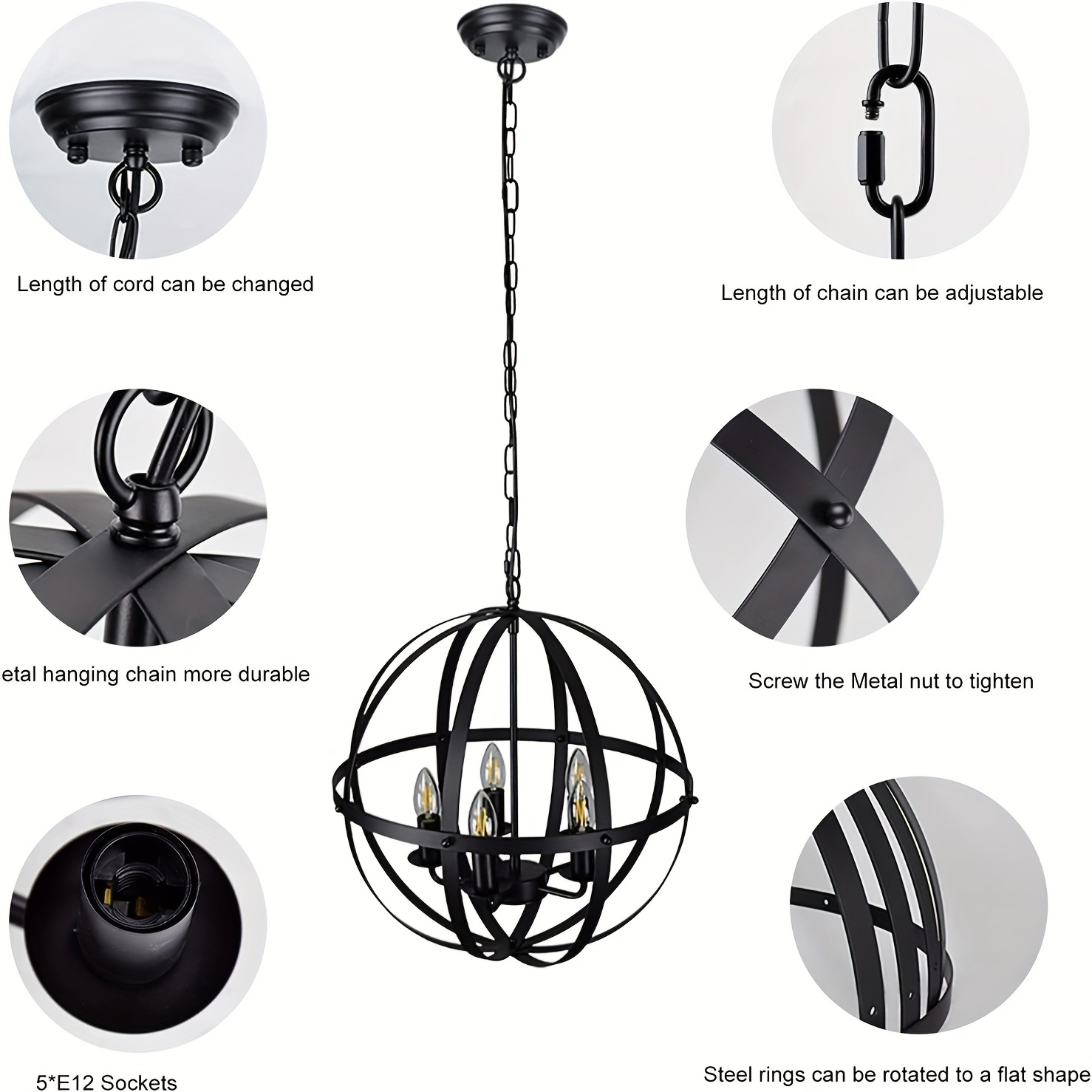 5 ball 2024 ceiling light