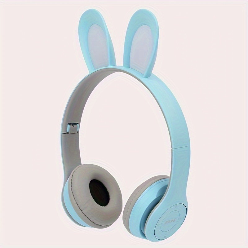 Cute Rabbit Ear Headset Wireless Microphone RGB