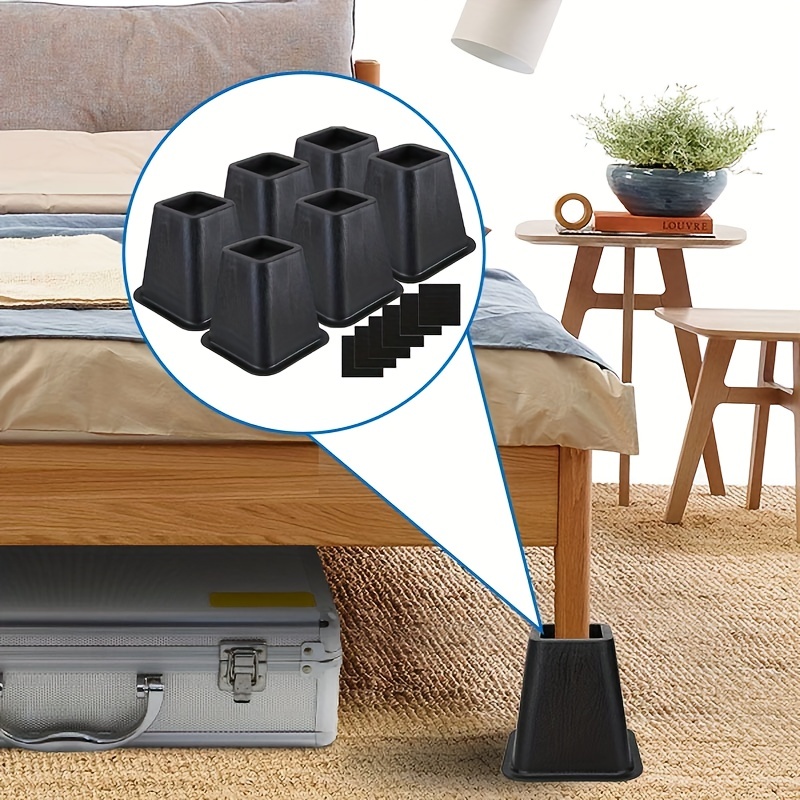 Bed Furniture Risers, Round Heavy Duty Bed Lift Risers, Support Up