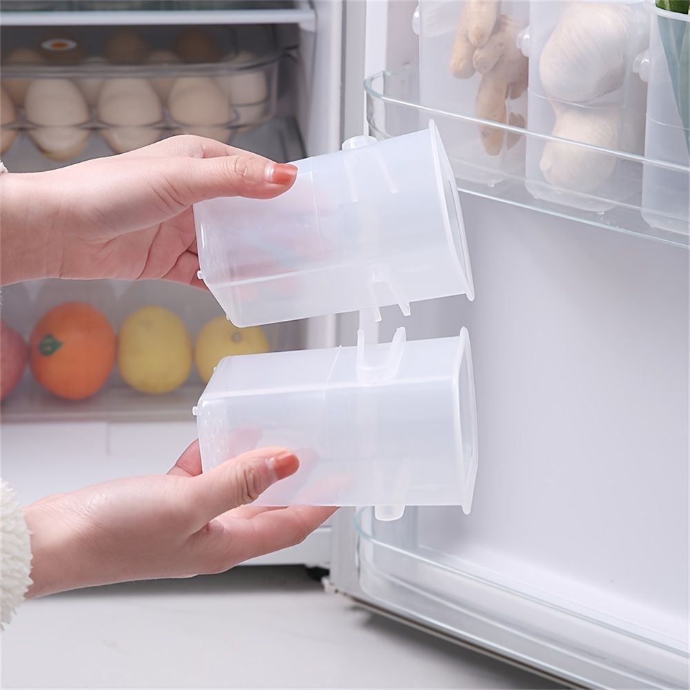 1pc Multi-functional Transparent Refrigerator Side Door Storage