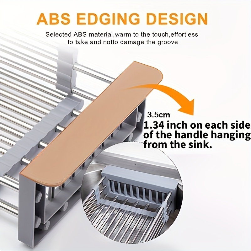 Adjustable Dish Drainer Sink Extendable Colander