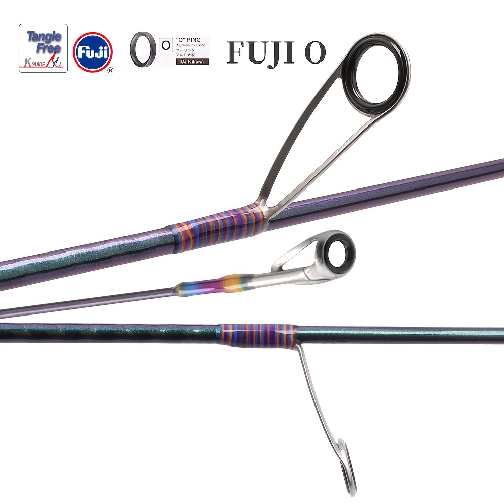 trout boy Casting Spinning Fishing Rod, 36 Ton Carbon Fiber, Fuji O-Ring  Line Guides, EVA Fore Grip Ultra Light Fishing Pole (Casting 1-Piece, 7')  in Dubai - UAE