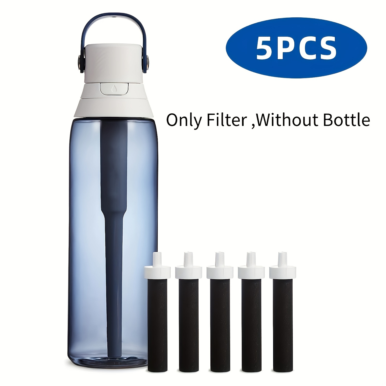 Cartuccia Filtrante Bottiglia D'acqua 5 Pezzi Riutilizzabile - Temu  Switzerland