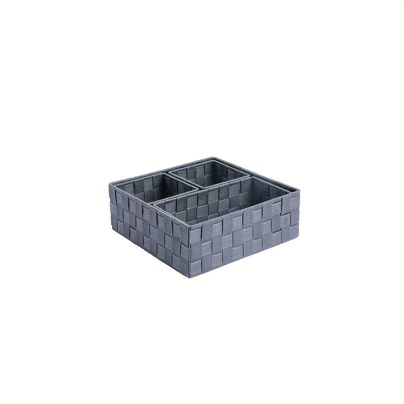 Plastic Divided Storage Box Wooden Handle Multifunctional - Temu