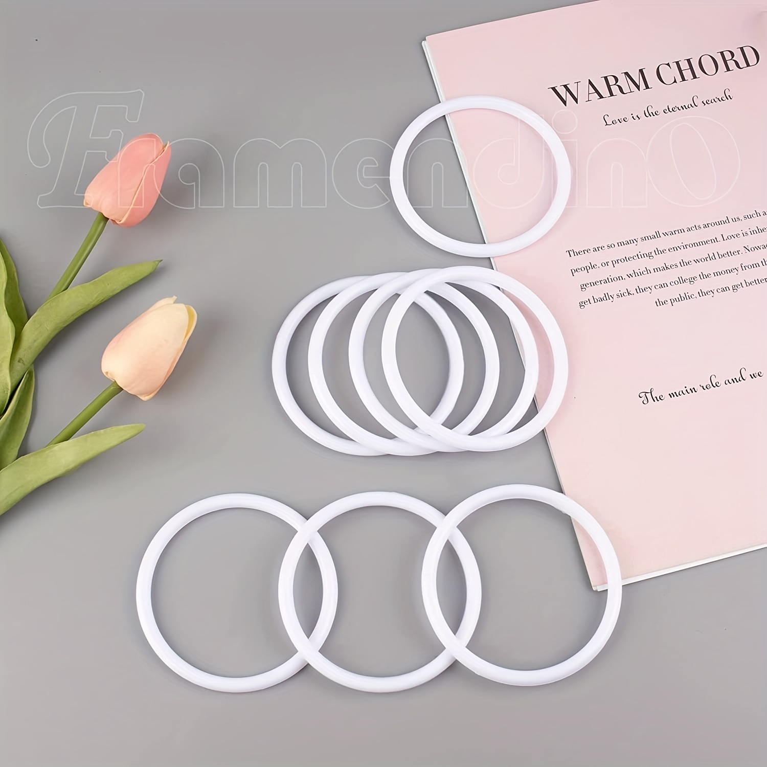 Other, Plastic Rings Diy Crafts White