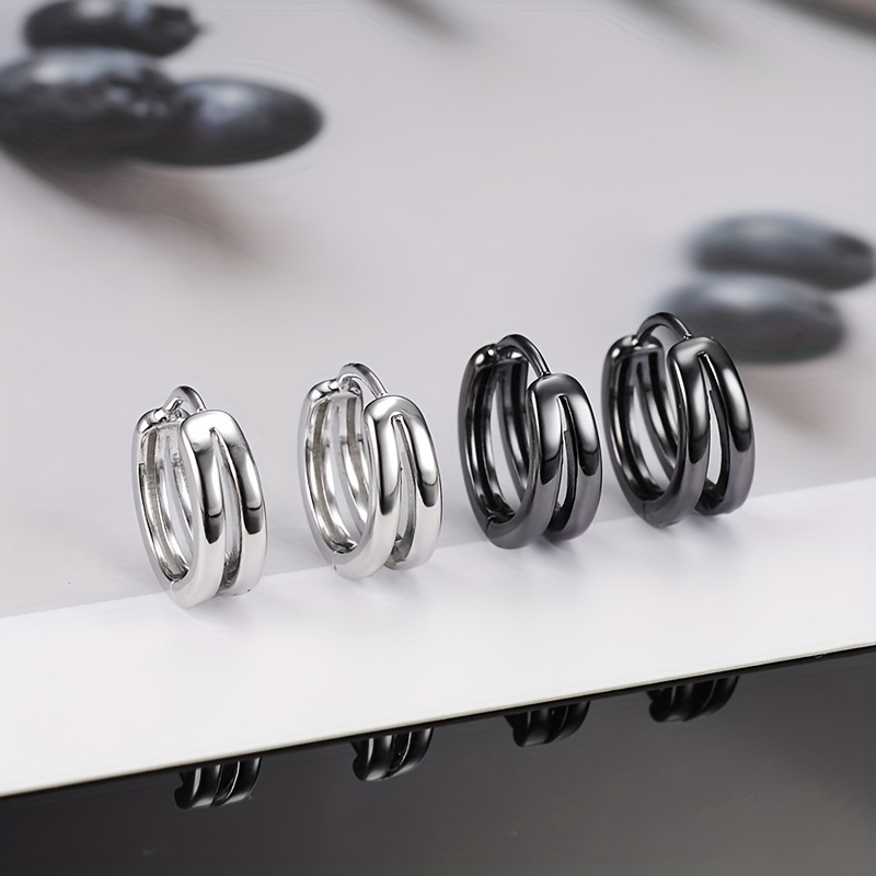 Punk Style Hoop Earrings for Men