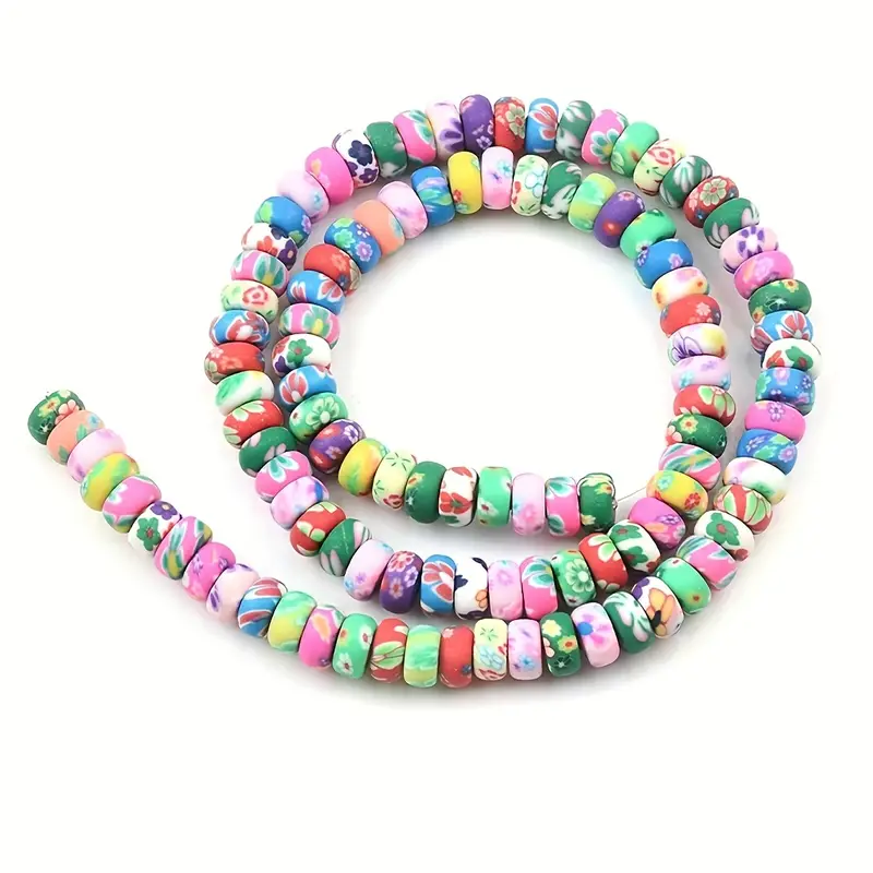 Blue Clay Beads 20pcs Rainbow Strawberry Bear Pattern Polymer Clay Spacer  Beads For Jewelry Making DIY Jewelry Bead Accesssories